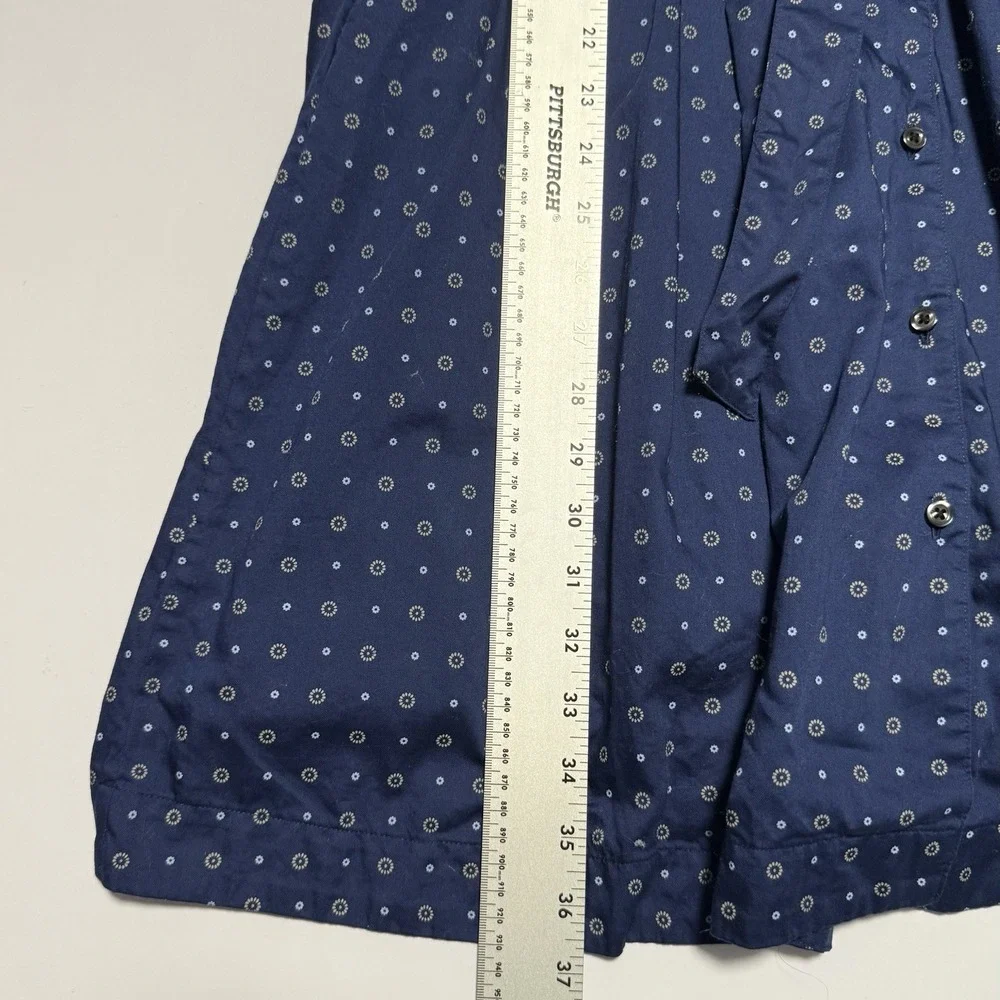 Brooks Brothers Navy Blue Patterned Dress - Picture 10 of 12